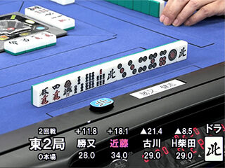 鳳凰戦A1リーグ　第7節 2回戦　東2局　西家　勝又健志プロ ■Twitterで実施したアンケートの結果 &nb...